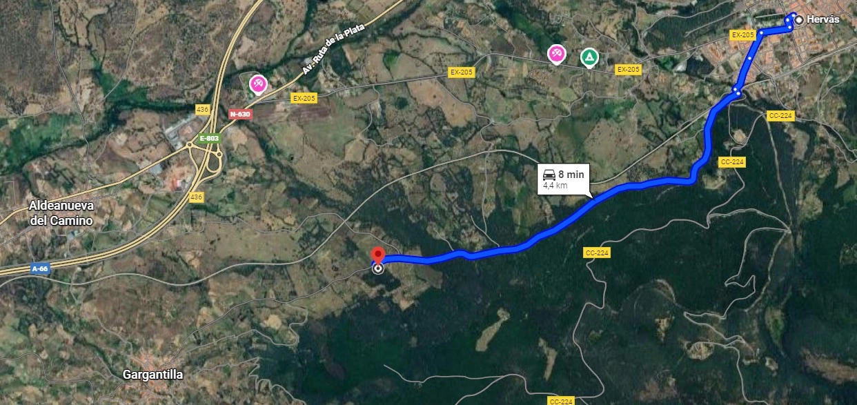 Mapa de la ubicación de Naturmanera